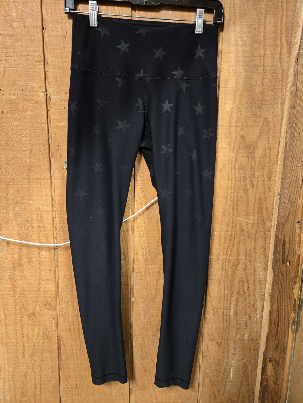 90 Degree By Reflex Black Star Print High-Waist Girls' Leggings